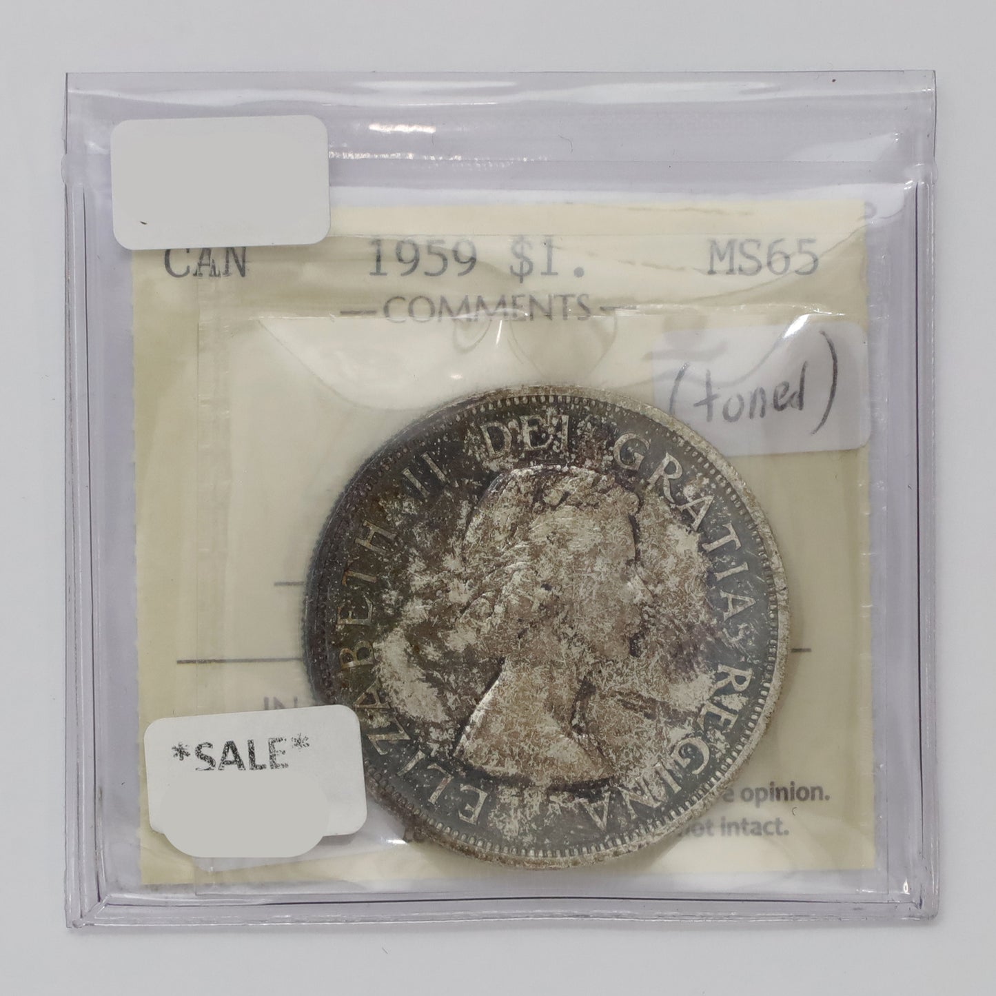 1959 Canada Dollar ICCS Certified MS65 (Toned)