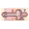 BC-55b 1986 Canada $2 Thiessen-Crow, Neat Number BUT6666686, CUNC63 (Tears or impaired)