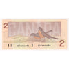 BC-55b 1986 Canada $2 Thiessen-Crow, Neat Number BUT6666686, CUNC63 (Tears or impaired)