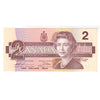 BC-55b-N1-iii 1986 Canada $2 Thiessen-Crow, 4-Digit RADAR BRB3886883, AU50 (DOP)