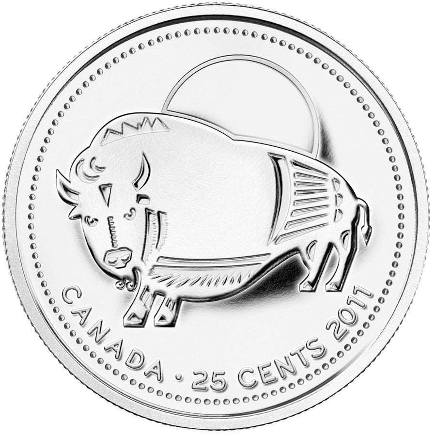 2011 25-cent Canadian Legendary Nature 12-coin Circulation Pack