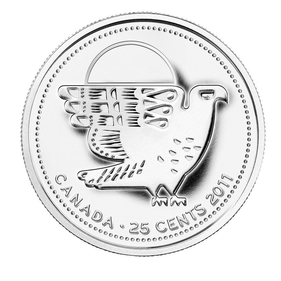 2011 25-cent Canadian Legendary Nature 12-coin Circulation Pack