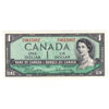 BC-37b 1954 Canada $1 Beattie-Rasminsky, S/O, AU-UNC (AU55)
