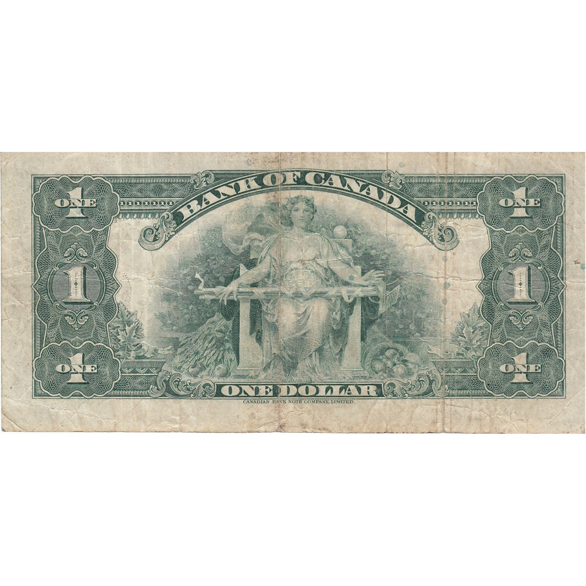 BC-1 1935 Canada $1 Osborne-Towers, English, Series A, F