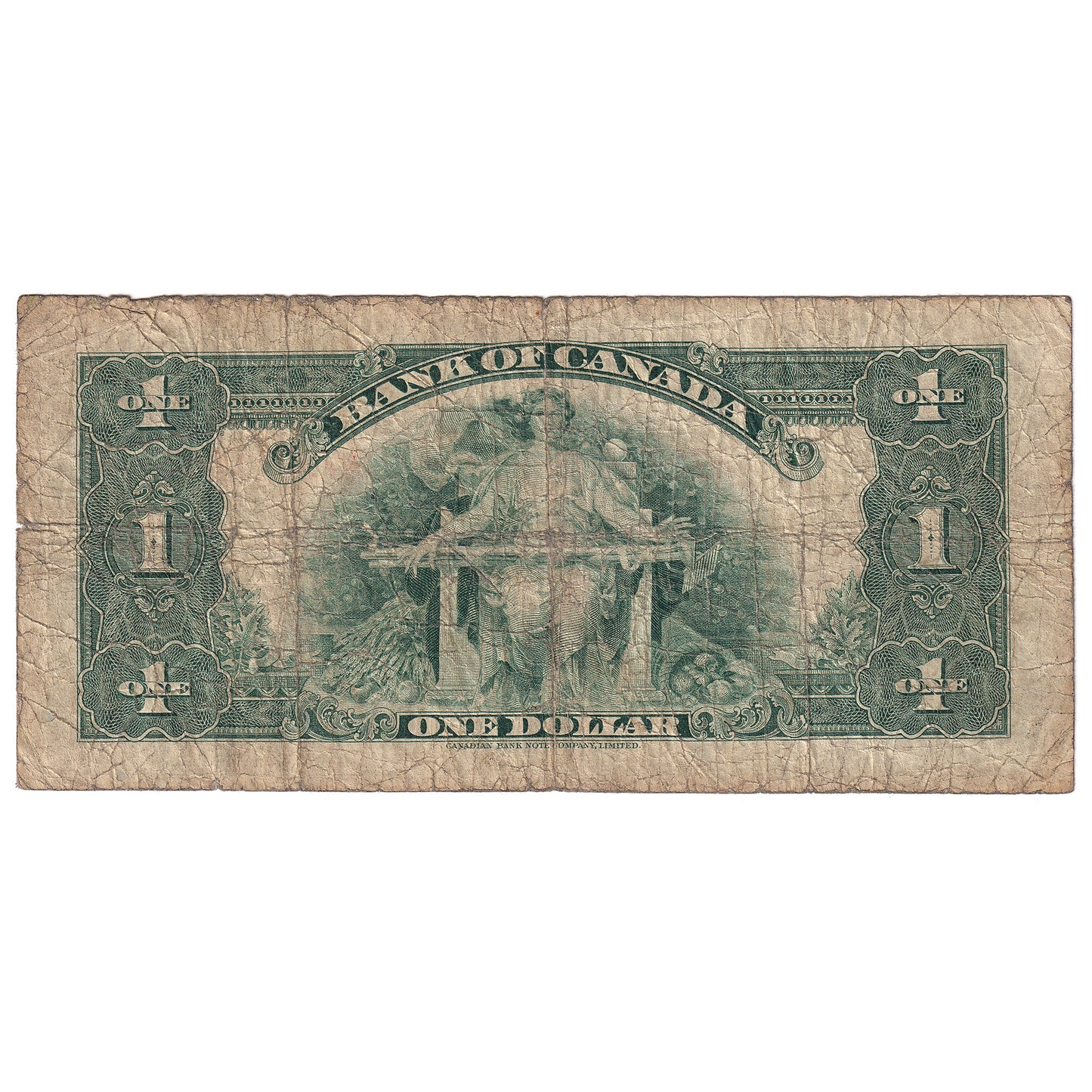 BC-1 1935 Canada $1 Osborne-Towers, English, Series A, G-VG (G6)
