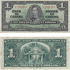 BC-21a 1937 Canada $1 Osborne-Towers, B/A, Very Fine (VF20)