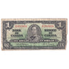 BC-21a 1937 Canada $1 Osborne-Towers, C/A, Very Good (VG8)