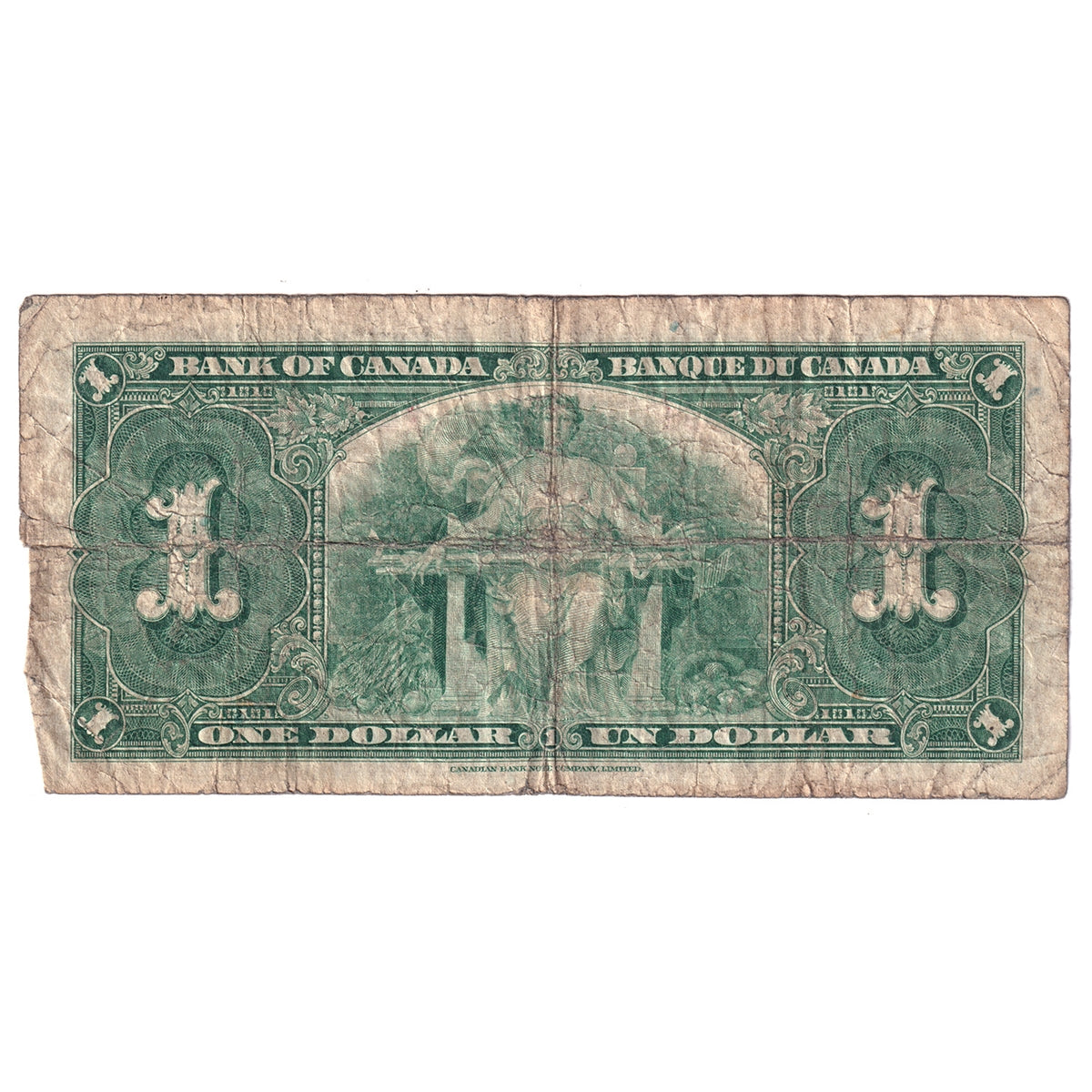 BC-21a 1937 Canada $1 Osborne-Towers, C/A, Very Good (VG8)