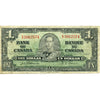 BC-21a 1937 Canada $1 Osborne-Towers, E/A, Very Good (VG8)
