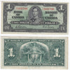 BC-21c 1937 Canada $1 Gordon-Towers, C/L, VF-EF (VF30)