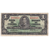 BC-21c 1937 Canada $1 Gordon-Towers, C/M, Fine (F12)