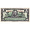 BC-21c 1937 Canada $1 Gordon-Towers, E/L, Very Fine (VF20)