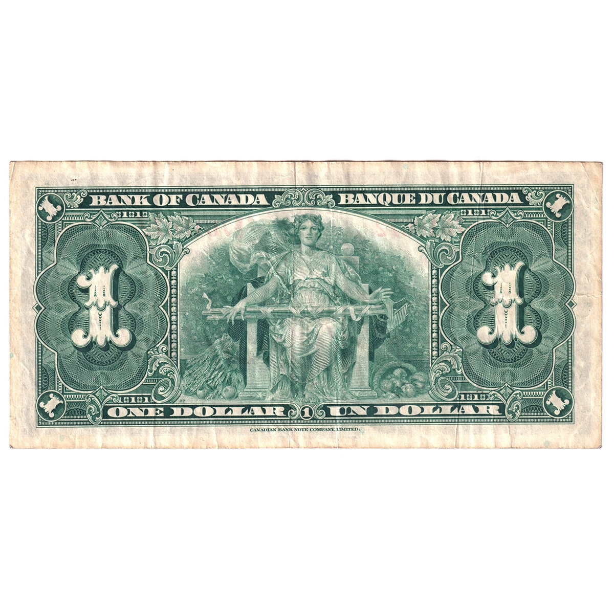 BC-21c 1937 Canada $1 Gordon-Towers, E/L, Very Fine (VF20)