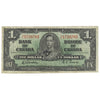 BC-21c 1937 Canada $1 Gordon-Towers, H/L, F-VF