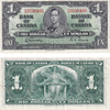 BC-21c 1937 Canada $1 Gordon-Towers, H/M, VF-EF (VF30)