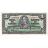 BC-21c 1937 Canada $1 Gordon-Towers, J/L, VF-EF (VF30)
