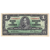 BC-21c 1937 Canada $1 Gordon-Towers, K/L, VF-EF (VF30)
