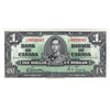 BC-21c 1937 Canada $1 Gordon-Towers, L/M, Almost Uncirculated (AU50)