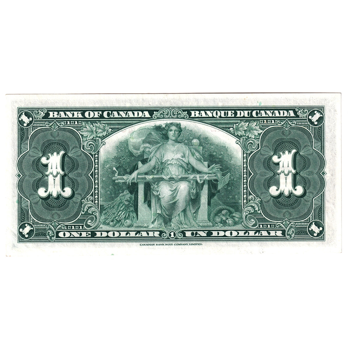 BC-21c 1937 Canada $1 Gordon-Towers, L/M, Almost Uncirculated (AU50)