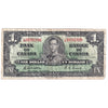 BC-21c 1937 Canada $1 Gordon-Towers, L/M, F-VF