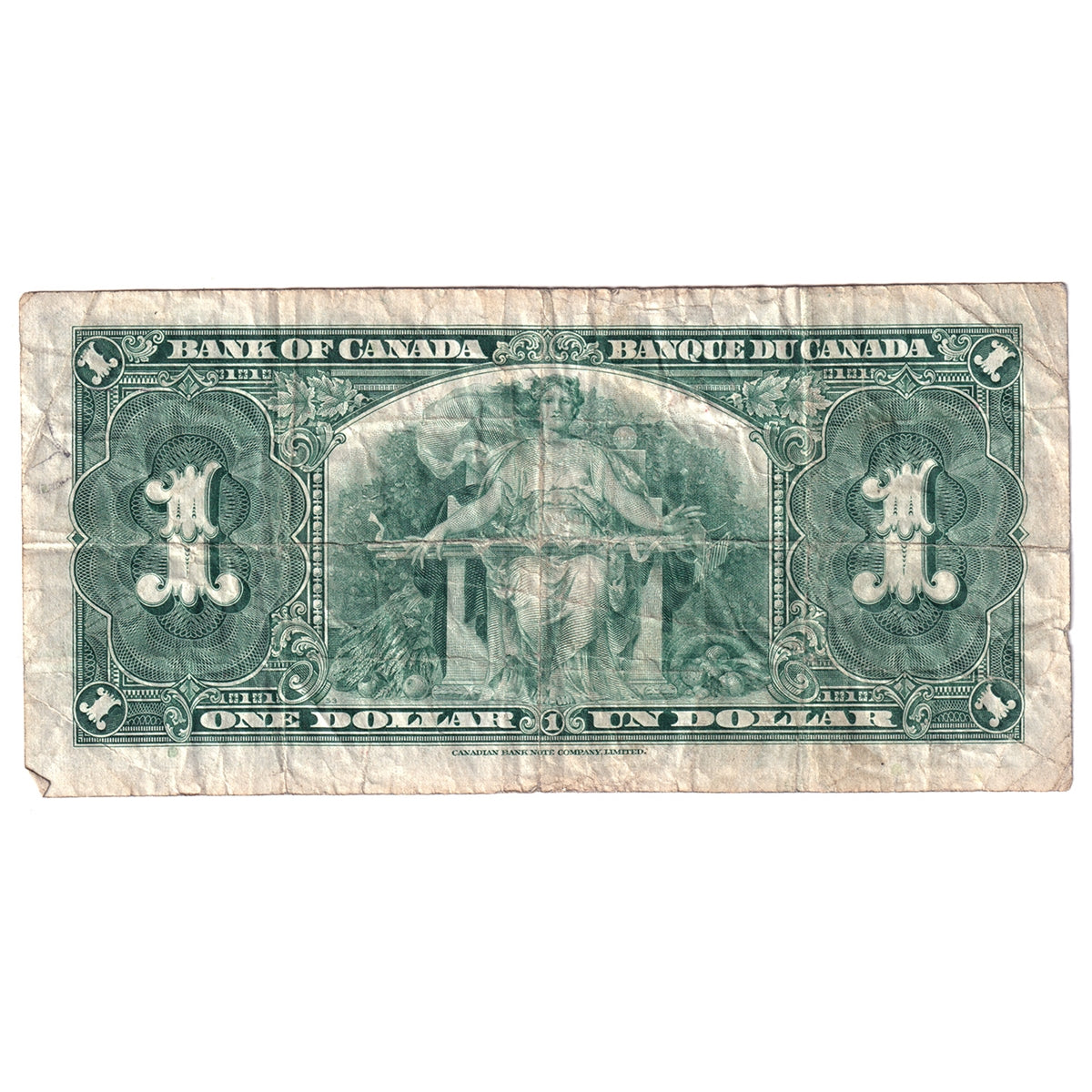 BC-21c 1937 Canada $1 Gordon-Towers, L/M, F-VF