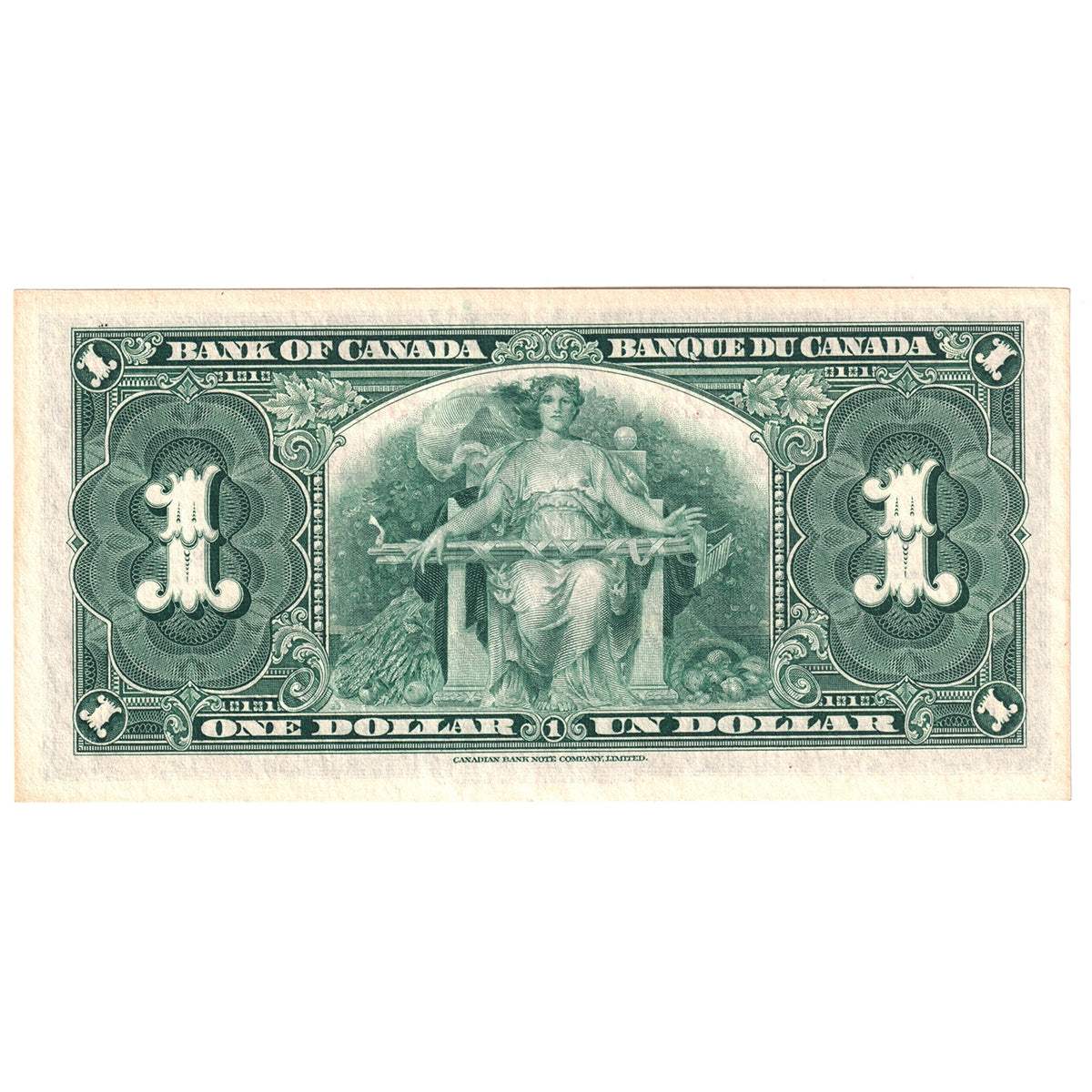 BC-21c 1937 Canada $1 Gordon-Towers, O/L, Almost Uncirculated (AU50)