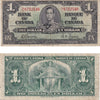BC-21c 1937 Canada $1 Gordon-Towers, R/L, F-VF