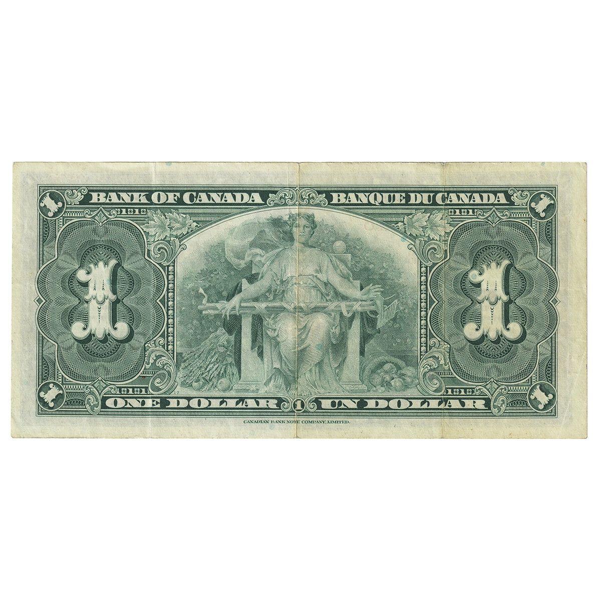 BC-21c 1937 Canada $1 Gordon-Towers, W/A, VF-EF (VF30)