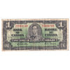 BC-21c 1937 Canada $1 Gordon-Towers, X/L, VG-F (VG10)