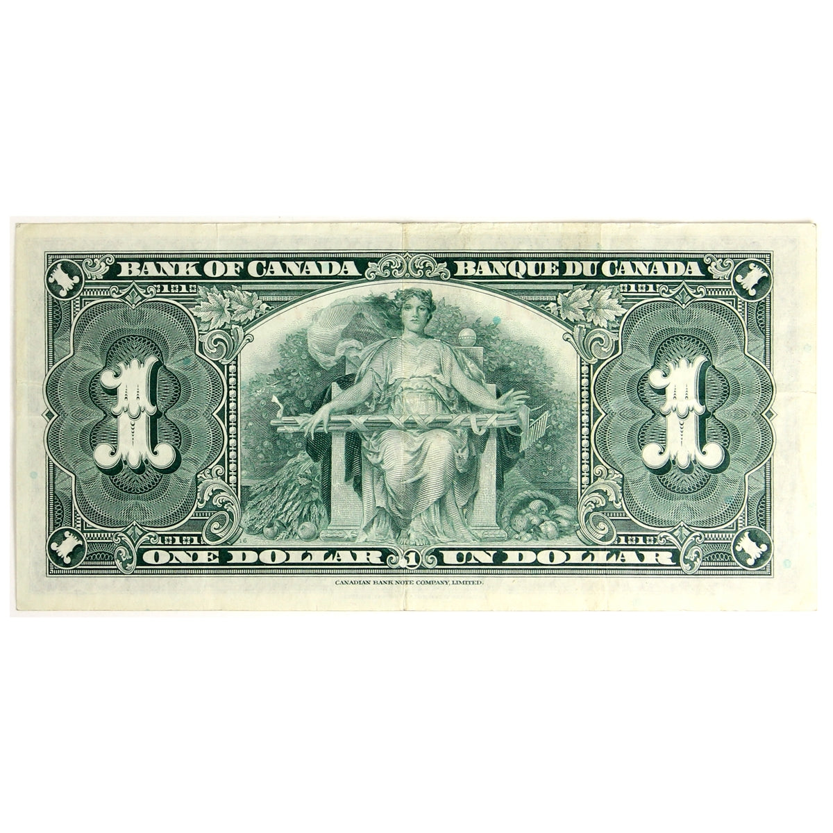 BC-21c 1937 Canada $1 Gordon-Towers, Y/A, VF-EF (VF30)