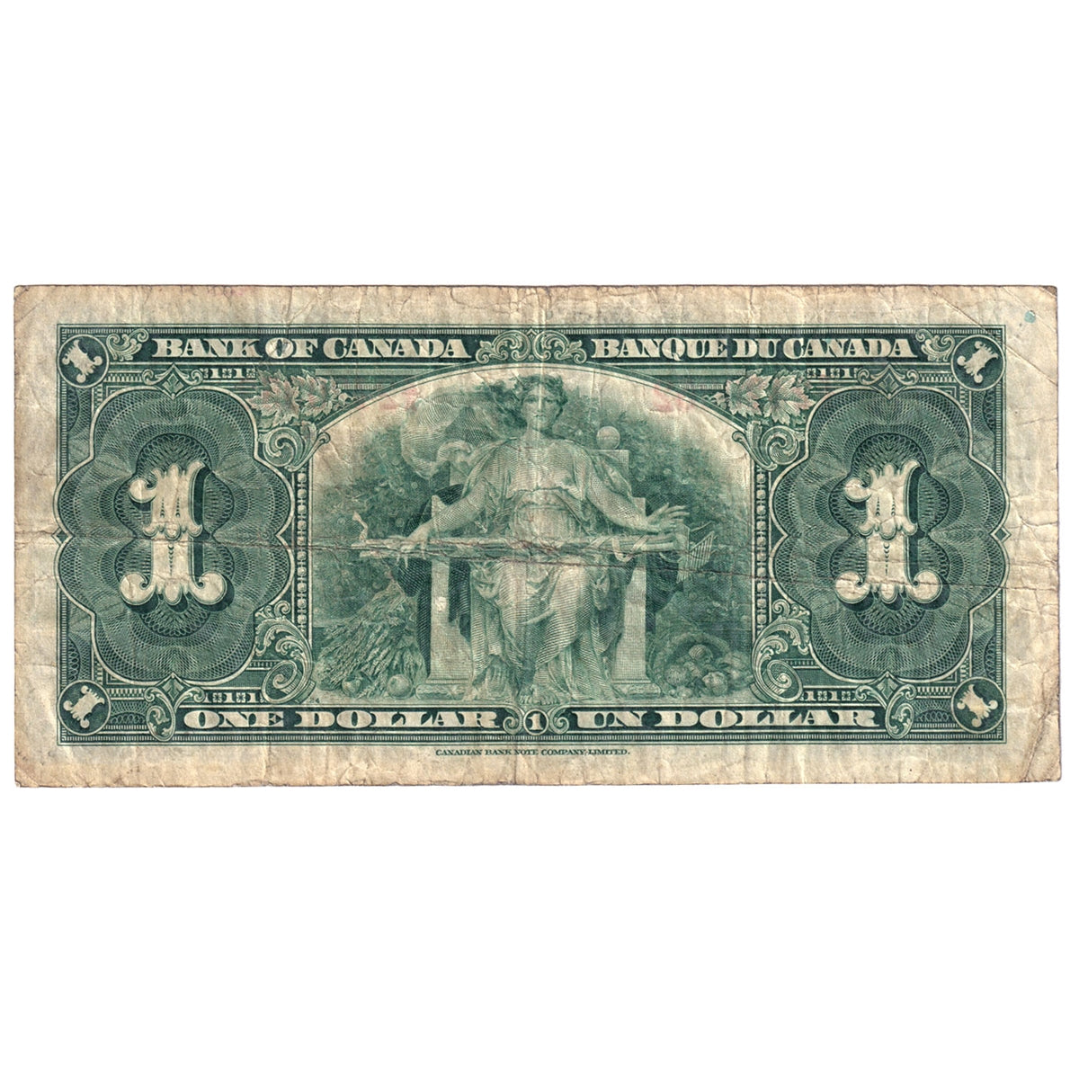 BC-21c 1937 Canada $1 Gordon-Towers, Z/A, VG-F (VG10)