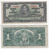 BC-21c 1937 Canada $1 Gordon-Towers, Z/L, F-VF (F15)
