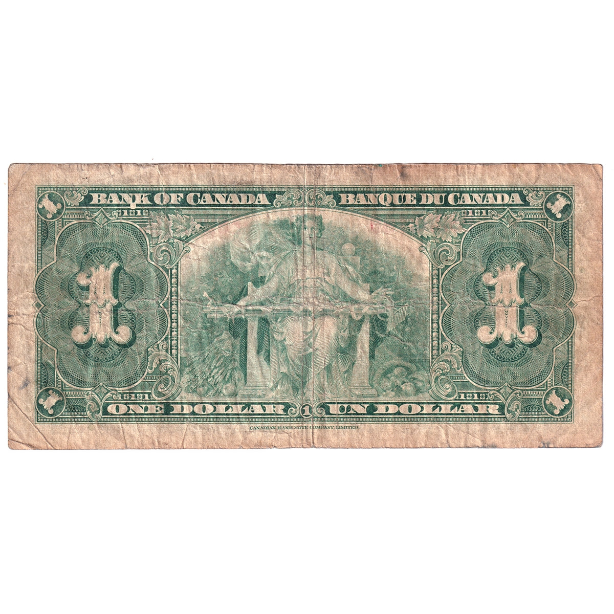 BC-21c 1937 Canada $1 Gordon-Towers, Z/L, F