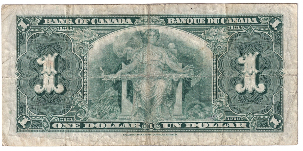 BC-21d 1937 Canada $1 Coyne-Towers, B/N, Fine (F12)