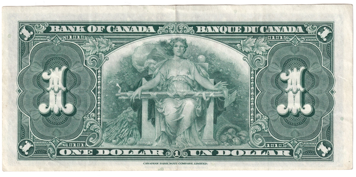 BC-21d 1937 Canada $1 Coyne-Towers, C/N, EF-AU