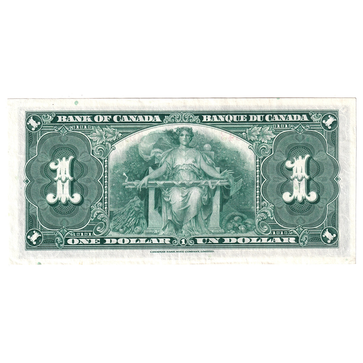 BC-21d 1937 Canada $1 Coyne-Towers, D/N, Extra Fine (EF40)