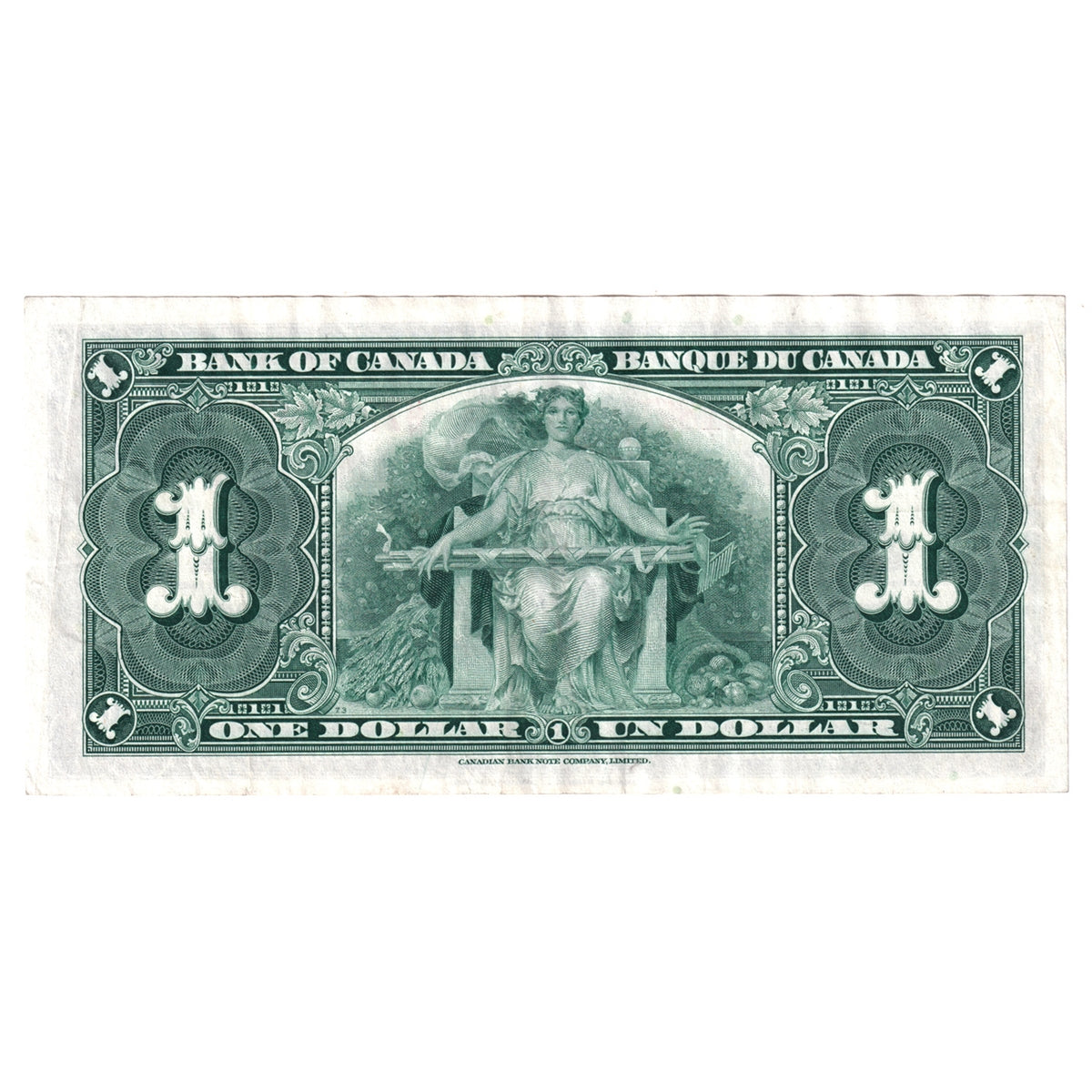 BC-21d 1937 Canada $1 Coyne-Towers, H/N, Very Fine (VF20)