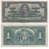 BC-21d 1937 Canada $1 Coyne-Towers, H/N, VF-EF (VF30)