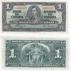 BC-21d 1937 Canada $1 Coyne-Towers, J/N, VF-EF (VF30)