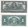 BC-21d 1937 Canada $1 Coyne-Towers, L/N, Extra Fine (EF40)