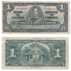 BC-21d 1937 Canada $1 Coyne-Towers, M/N, VF