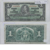 BC-21d 1937 Canada $1 Coyne-Towers, O/M, F-VF (F15)