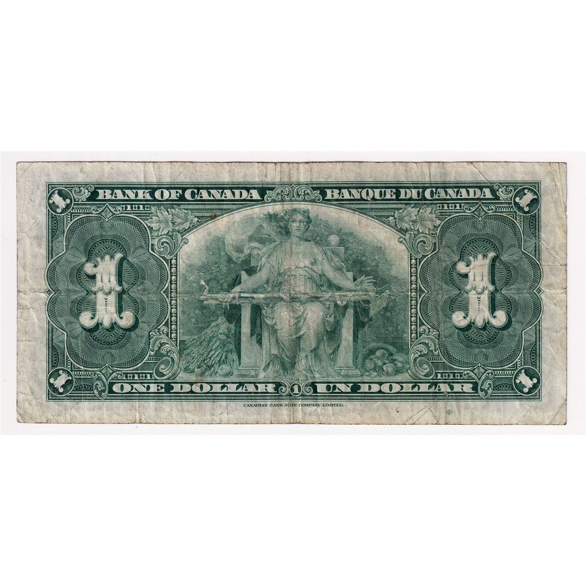 BC-21d 1937 Canada $1 Coyne-Towers, O/N, CIRC