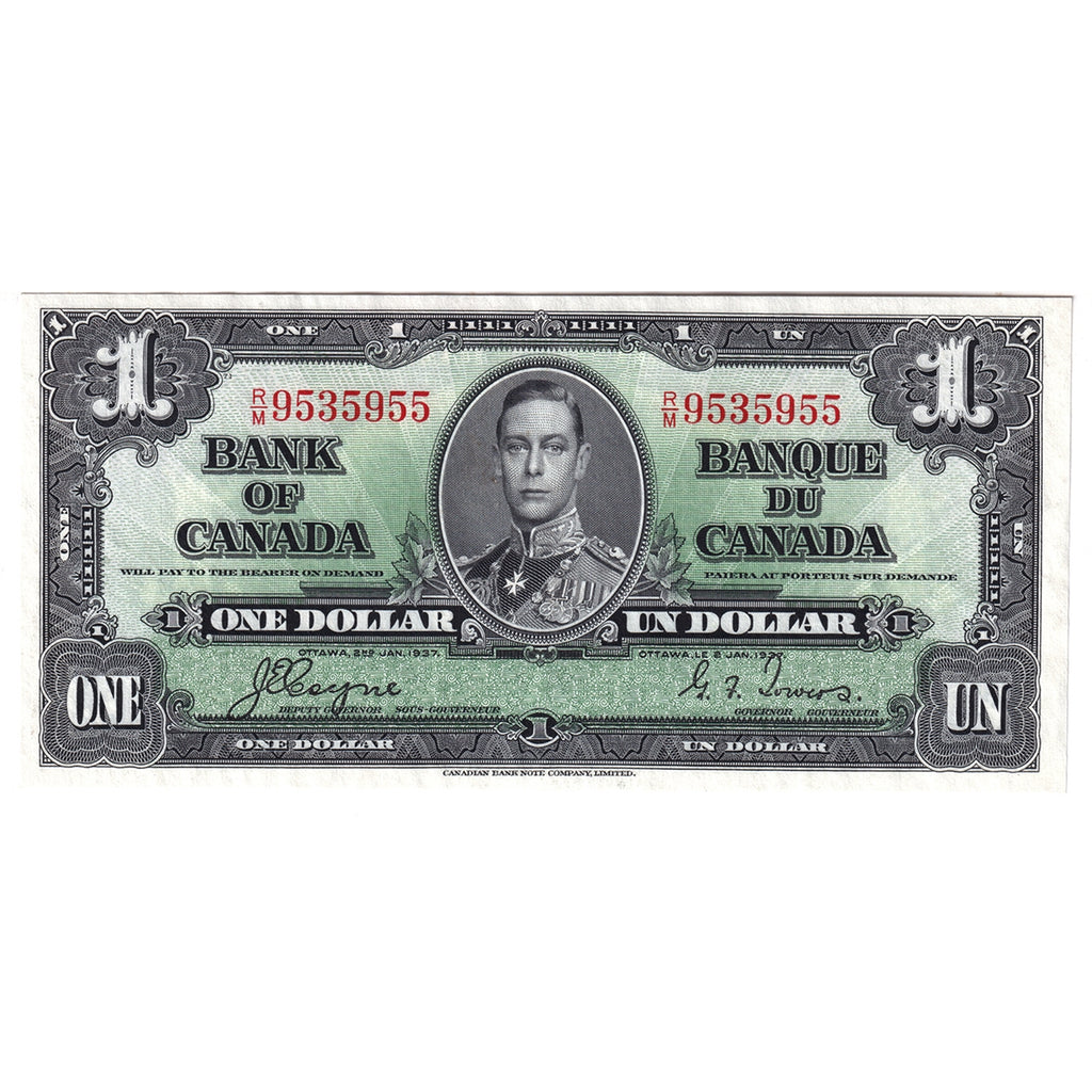BC-21d 1937 Canada $1 Coyne-Towers, R/M, EF-AU (EF45)