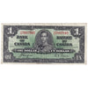 BC-21d 1937 Canada $1 Coyne-Towers, R/M, VF
