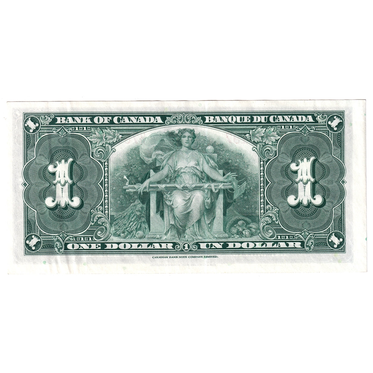BC-21d 1937 Canada $1 Coyne-Towers, U/N, AU