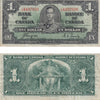 BC-21d 1937 Canada $1 Coyne-Towers, U/N, F-VF