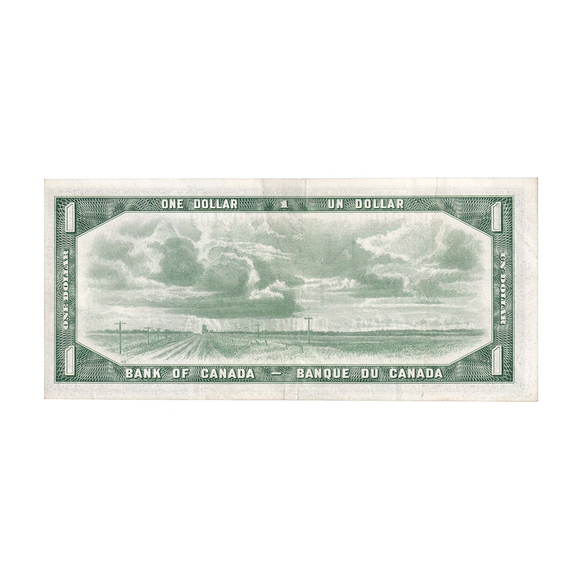 BC-37b-i 1954 Canada $1 Beattie-Rasminsky, V/M, Extra Fine (EF40)