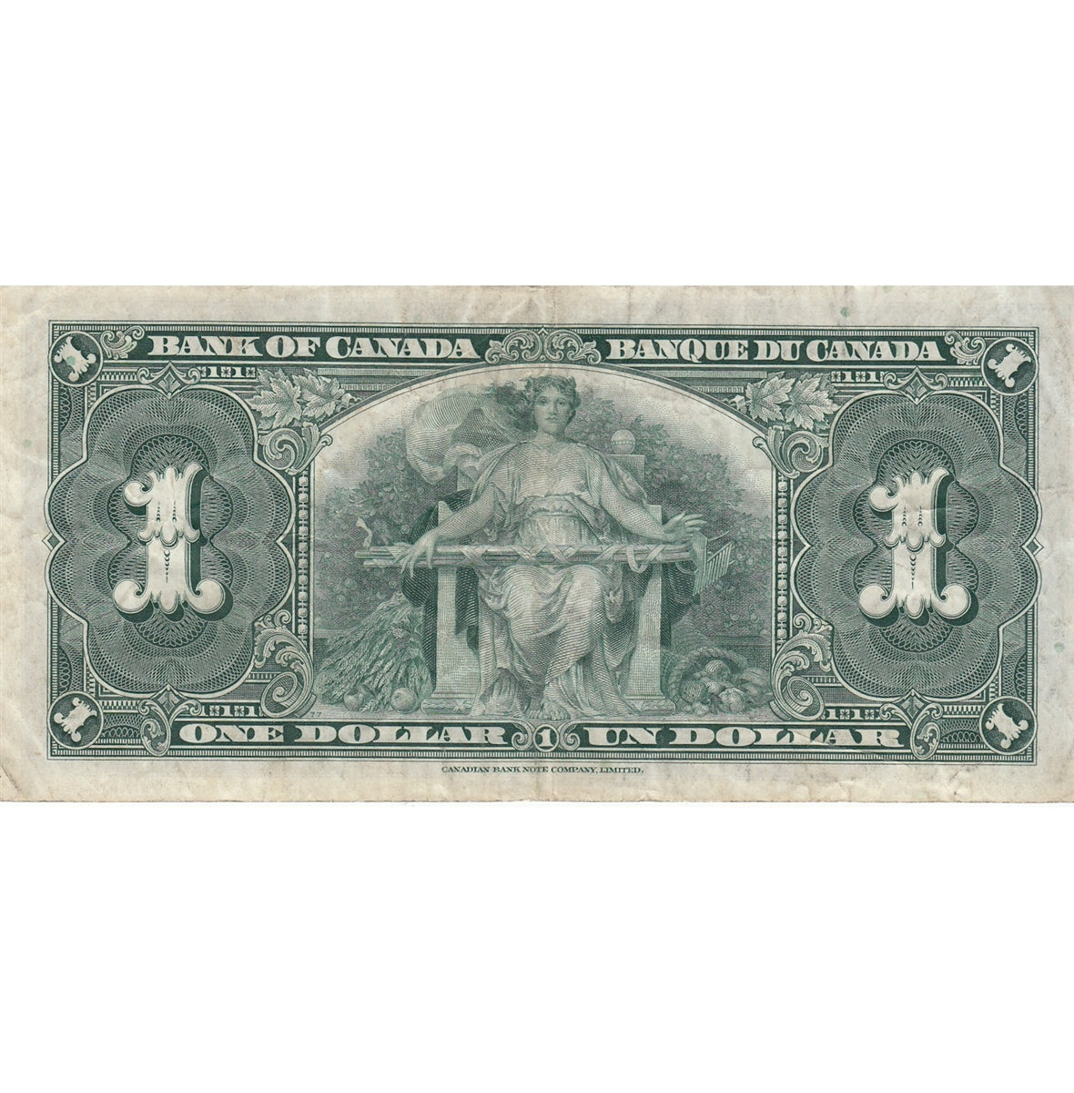 BC-21d 1937 Canada $1 Coyne-Towers, W/N, VF