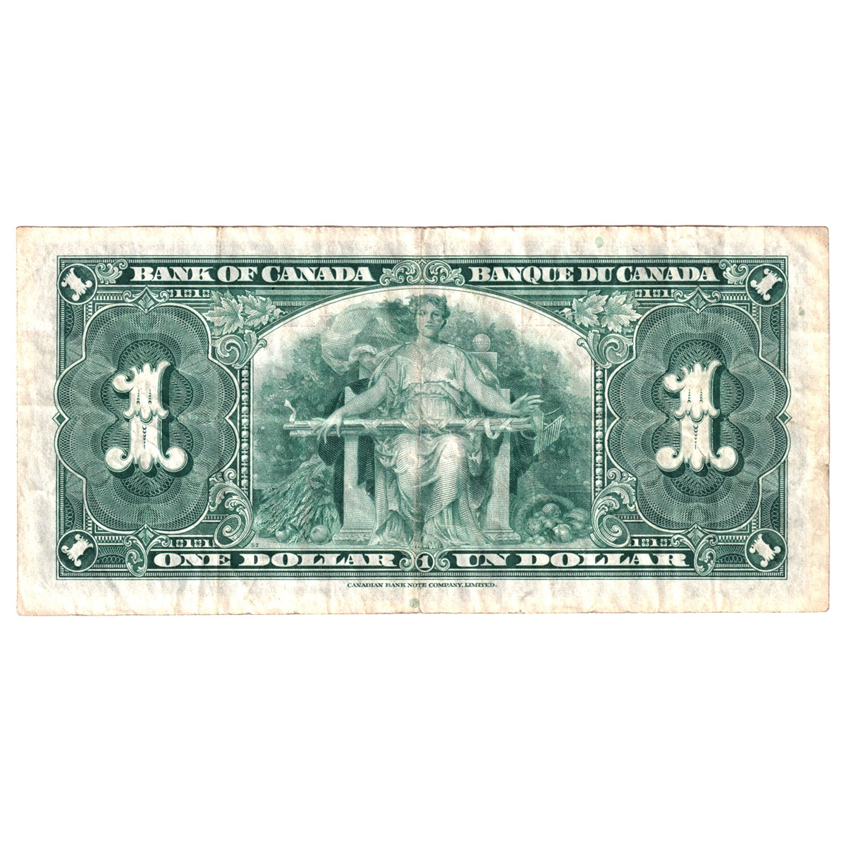 BC-21d 1937 Canada $1 Coyne-Towers, Y/M, VF